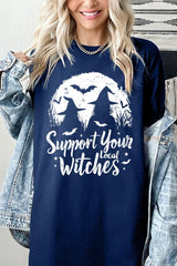 5000P-E3161 Local Witches Halloween Graphic Plus Heavy Cotton Tee $12.75