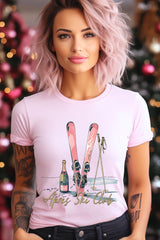US3001P-E3187 Apres Ski Club Graphic Plus Tee $16