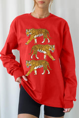 UL240-E3104 Retro Tigers Graphic Long Sleeve Tee $13.75