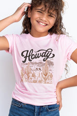 US3001Y-E3095Z Howdy Desert Western Kids Graphic Tee $11