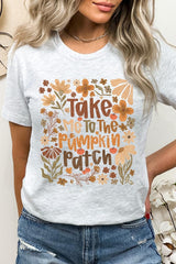 US3001P-E3136 Take Me To The Pumpkin Patch Graphic Plus Tee $16