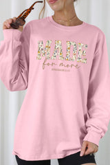 UL240-E3068 Made for More Faith Graphic Long Sleeve Tee $13.75