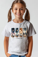 US3001Y-E3204Z Savior Is Born Nativity Kids Graphic Tee $11