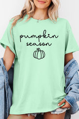 5000-E3152 Pumpkin Season Graphic Heavy Cotton Tee $9