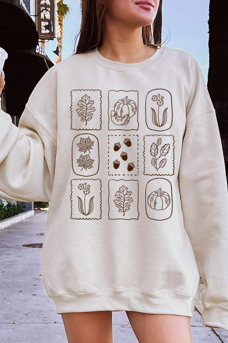 UL180P-E3101 Autumn Graphic Plus Sweatshirt $25