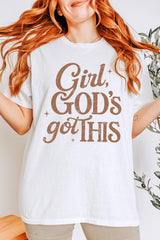 5000P-E3102 Girl, Godu2019s Got This Graphic Plus Heavy Cotton Tee $12.75
