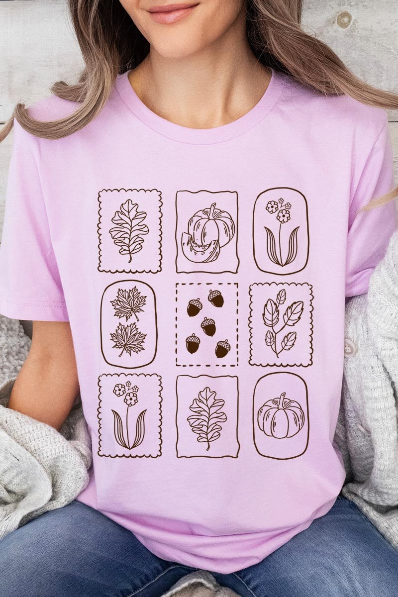 US3001-E3101 Autumn Graphic Tee $12.5