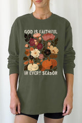 UL240-E3171 Faithful In Every Season Graphic Long Sleeve Tee $13.75