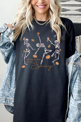 5000-E3123 Halloween Skeleton Graphic Heavy Cotton Tee $9