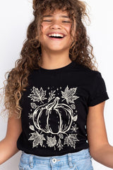 US3001Y-E3162Z Fall Pumpkin Kids Graphic Tee $11