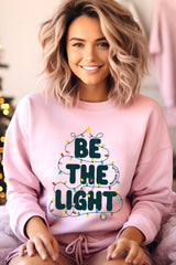 UL180-E3202 Be the Light Christmas Graphic Sweatshirt $20
