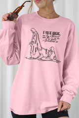 UL240P-E3075 If Youu2019re Hanging On Graphic Plus Long Sleeve Tee $17