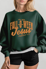 UL180-E3143 Are You Fall O Ween Jesus Graphic Sweatshirt $20