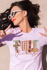 US3001-E3071 Fall Vibes Rustic Script Graphic Tee $12.5