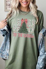 5000-E3213 Joy to the World Graphic Heavy Cotton Tee $9