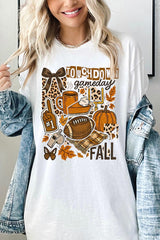 5000-E3134 Fall Football Collage Graphic Heavy Cotton Tee $9