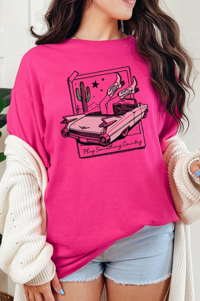 5000-E3098 Play Something Country Graphic Heavy Cotton Tee $9