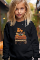 UL180B-E3150Z Halloween Truck Dogs Kids Graphic Sweatshirt $20