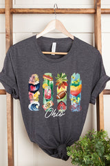 US3001P-E3061OH Ohio State Brushstroke Graphic Plus Tee $16