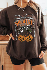 UL180-E3085 Pumpkin Cherries Graphic Sweatshirt $20