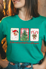 US3001P-E3201 Most Wonderful Time Graphic Plus Tee $16