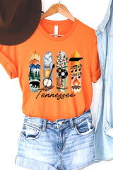 US3001P-E3061TN Tennessee State Brushstroke Graphic Plus Tee $16