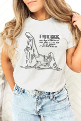 US3001P-E3075 If Youu2019re Hanging On Line Art Graphic Plus Tee $16
