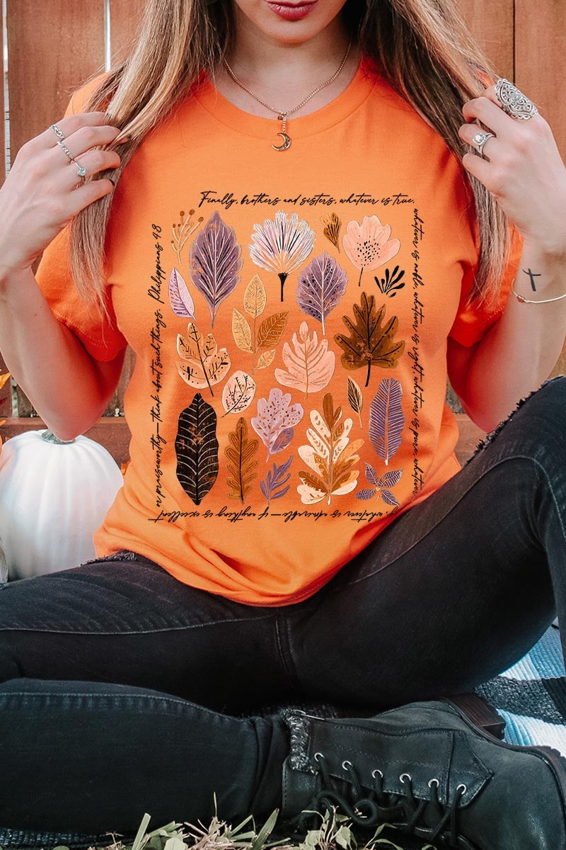 US3001-E3147 Christian Fall Graphic Tee $12.5
