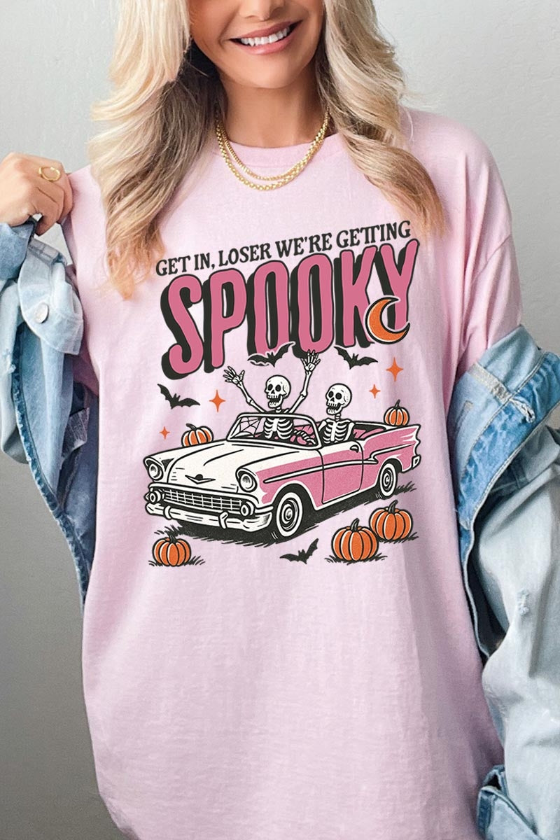 5000P-E3142 Spooky Skeleton Graphic Plus Heavy Cotton Tee $12.75