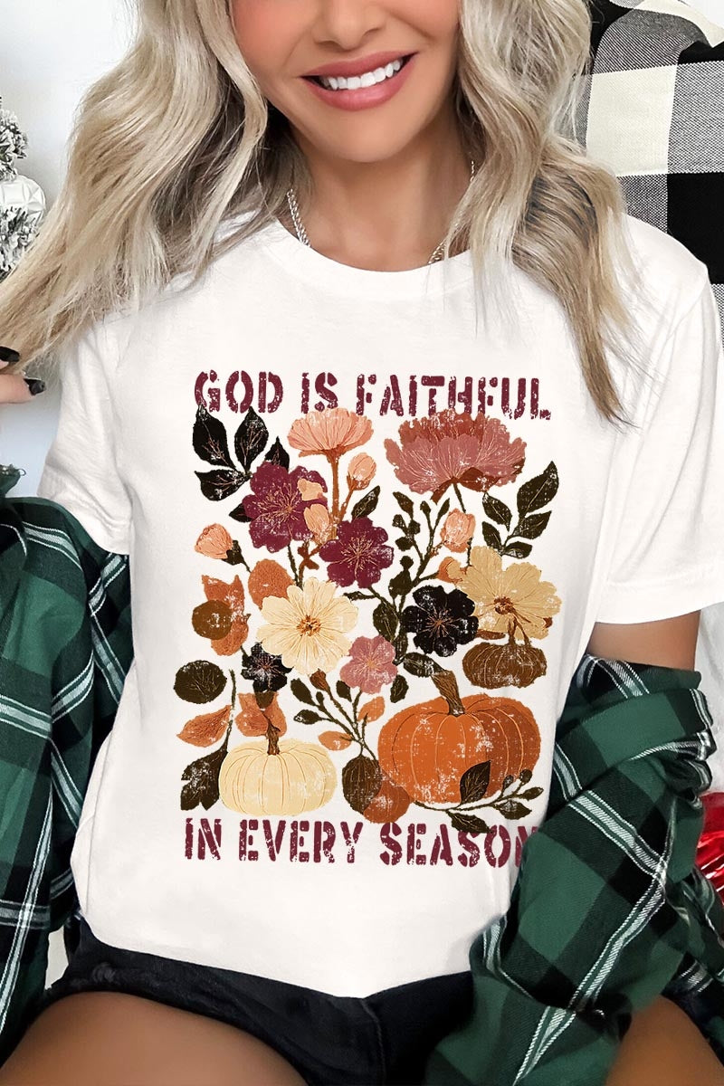 US3001-E3171 Faithful In Every Season Graphic Tee $12.5