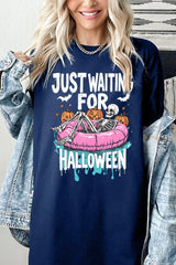 5000-E3138 Just Waiting For Halloween Heavy Cotton Tee $9