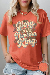 5000P-E3220 Glory to the Newborn King Graphic Plus Heavy Cotton Tee $12.75