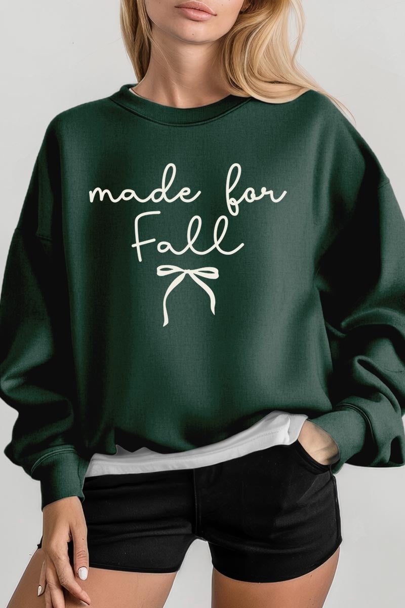UL180-E3151 Made For Fall Graphic Sweatshirt $20