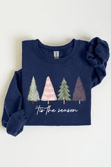 UL180-E3218 Rustic Christmas Trees Graphic Sweatshirt $20