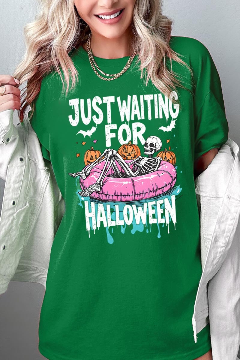5000-E3138 Just Waiting For Halloween Heavy Cotton Tee $9