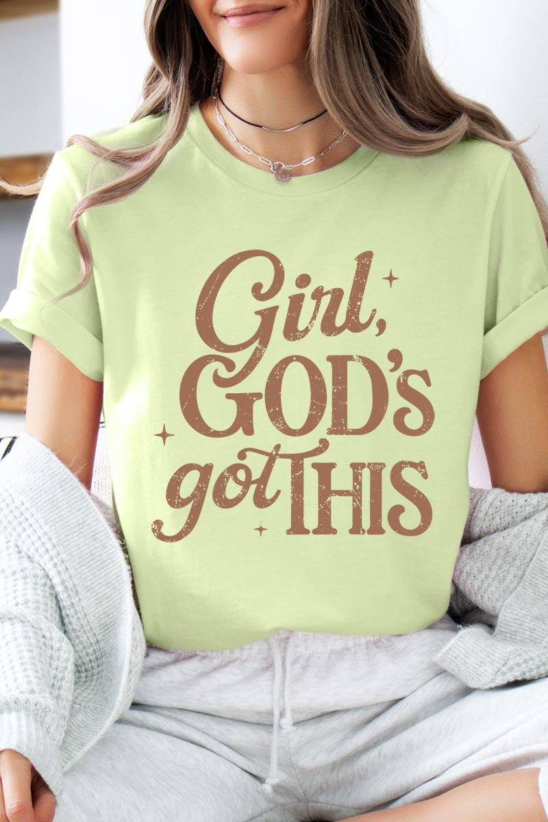 US3001P-E3102 Girl, Godu2019s Got This Graphic Plus Tee $16