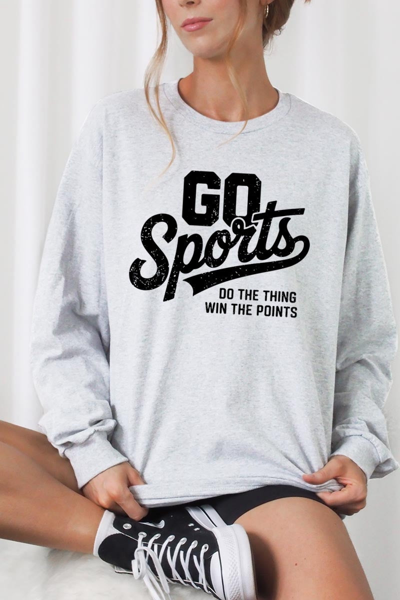 UL240-E3103 Go Sports Graphic Long Sleeve Tee $13.75