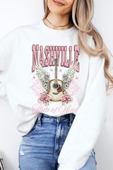 UL180-E3157 Nashville Rose Graphic Sweatshirt $20