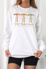 UL240P-E3111 Grateful Thankful Blessed Plus Long Sleeve Tee $17