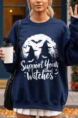 UL180-E3161 Local Witches Halloween Graphic Sweatshirt $20