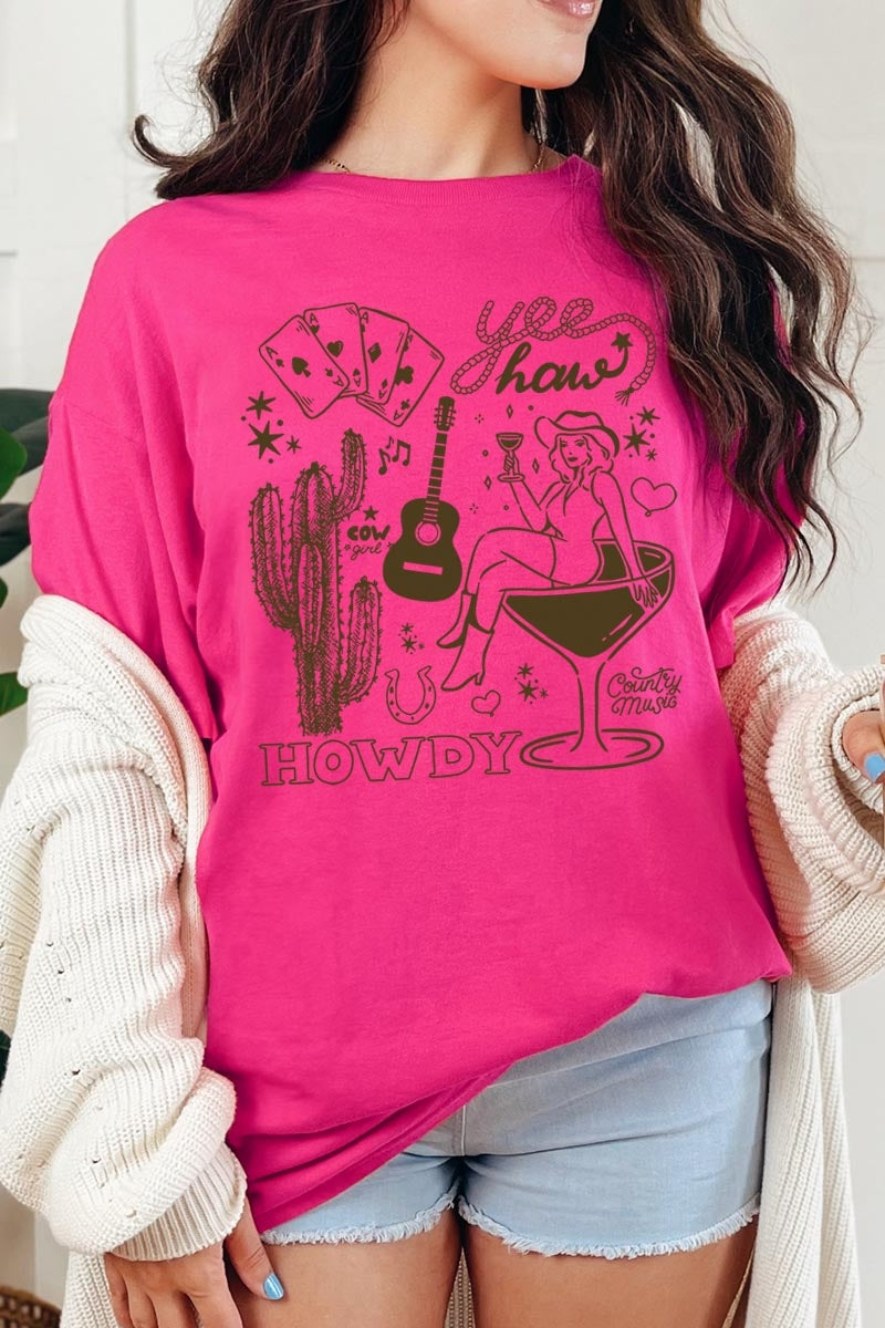 5000P-E3097 Cowgirl Country Music Plus Heavy Cotton Tee $12.75