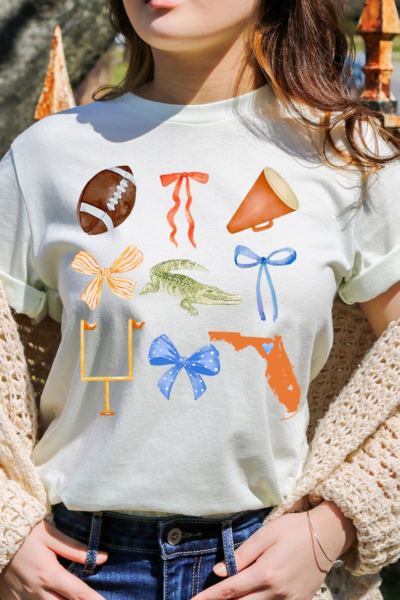 US3001P-E3078 Florida Football Graphic Plus Tee $16