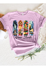 US3001P-E3061NY New York State Brushstroke Graphic Plus Tee $16