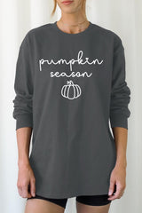 UL240P-E3152 Pumpkin Season Graphic Plus Long Sleeve Tee $17