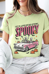 US3001P-E3142 Spooky Skeleton Graphic Plus Tee $16