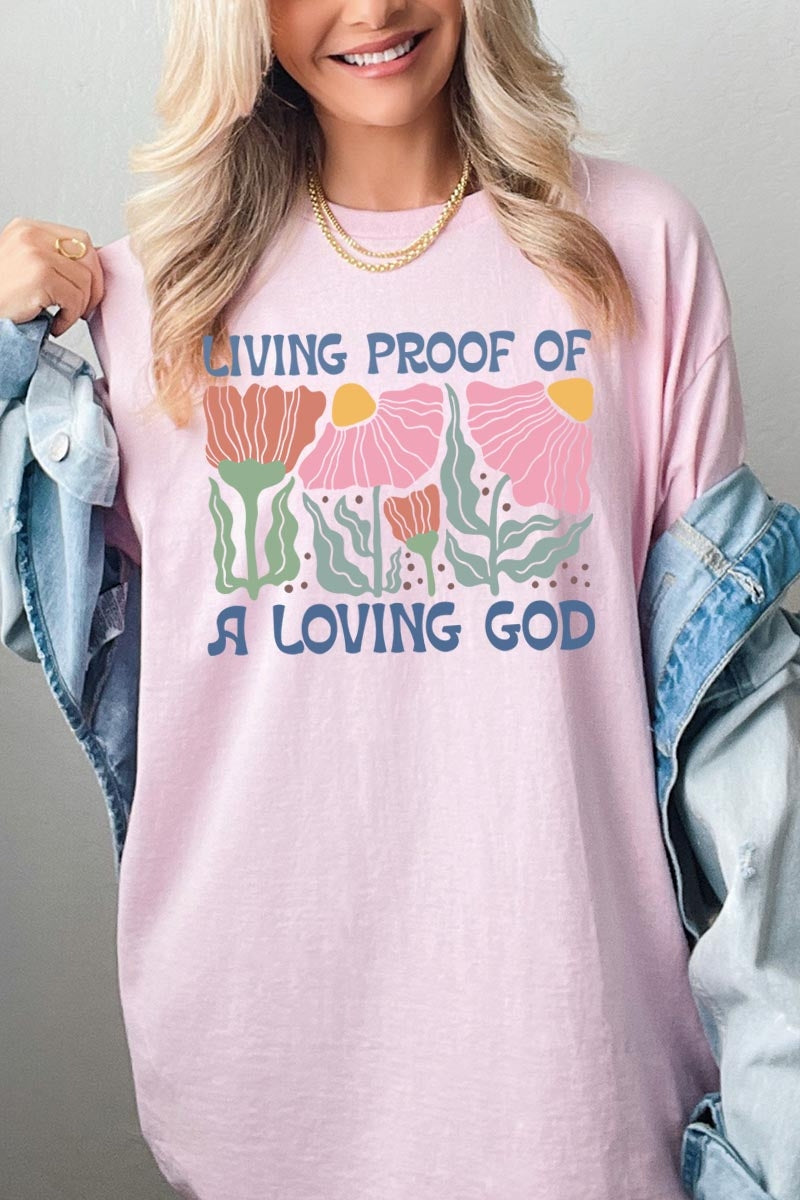 5000-E3066 Living Proof of a Loving Graphic Heavy Cotton Tee $9