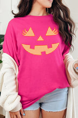 5000P-E3148 Cute Pumpkin Halloween Plus Heavy Cotton Tee $12.75