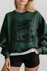 UL180-E3122 Bookstore Halloween Graphic Sweatshirt $20