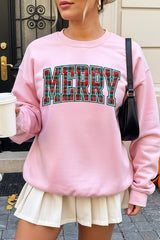 UL180-E3210 Classic Plaid Merry Graphic Sweatshirt $20