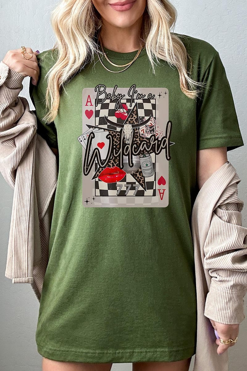 US3001-E3099 Retro Wildcard Graphic Tee $12.5